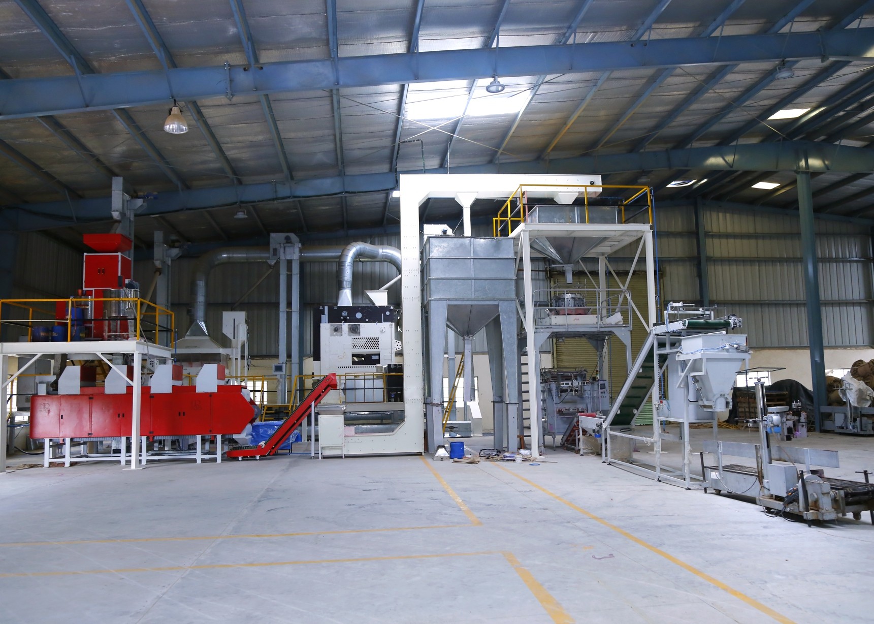 Colour sorters and weigh-filling station